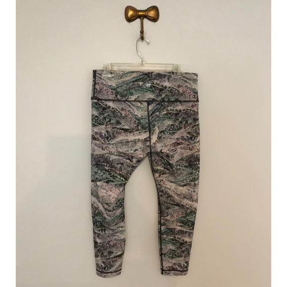 Lululemon Women’s Wunder Under HR Tight 25” Springscape Multi Print - Size 12 - Picture 3 of 11